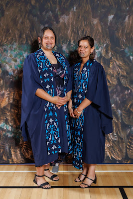 Studio photo from the TWoA Tainui 2023 Graduations (Ceremony 2 - Wednesday Afternoon), held at Hamilton Boys High School, Hamilton, Waikato, New Zealand on Wednesday, 19 April 2023. Photo: Mike Walen / KeyImagery Photography. Copyright: © Te Wananga o Aotearoa.