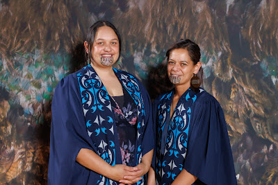 Studio photo from the TWoA Tainui 2023 Graduations (Ceremony 2 - Wednesday Afternoon), held at Hamilton Boys High School, Hamilton, Waikato, New Zealand on Wednesday, 19 April 2023. Photo: Mike Walen / KeyImagery Photography. Copyright: © Te Wananga o Aotearoa.