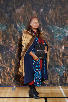 Studio photo from the TWoA Tainui 2023 Graduations (Ceremony 2 - Wednesday Afternoon), held at Hamilton Boys High School, Hamilton, Waikato, New Zealand on Wednesday, 19 April 2023. Photo: Mike Walen / KeyImagery Photography. Copyright: © Te Wananga o Aotearoa.