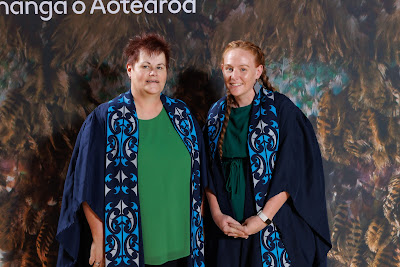 Studio photo from the TWoA Tainui 2023 Graduations (Ceremony 2 - Wednesday Afternoon), held at Hamilton Boys High School, Hamilton, Waikato, New Zealand on Wednesday, 19 April 2023. Photo: Mike Walen / KeyImagery Photography. Copyright: © Te Wananga o Aotearoa.