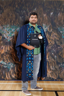 Studio photo from the TWoA Tainui 2023 Graduations (Ceremony 2 - Wednesday Afternoon), held at Hamilton Boys High School, Hamilton, Waikato, New Zealand on Wednesday, 19 April 2023. Photo: Mike Walen / KeyImagery Photography. Copyright: © Te Wananga o Aotearoa.