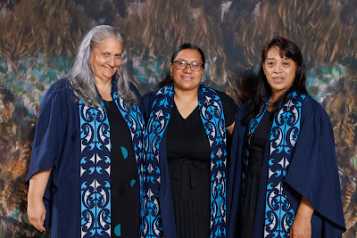 Studio photo from the TWoA Tainui 2023 Graduations (Ceremony 2 - Wednesday Afternoon), held at Hamilton Boys High School, Hamilton, Waikato, New Zealand on Wednesday, 19 April 2023. Photo: Mike Walen / KeyImagery Photography. Copyright: © Te Wananga o Aotearoa.