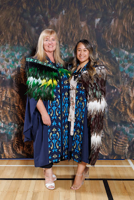 Studio photo from the TWoA Tainui 2023 Graduations (Ceremony 2 - Wednesday Afternoon), held at Hamilton Boys High School, Hamilton, Waikato, New Zealand on Wednesday, 19 April 2023. Photo: Mike Walen / KeyImagery Photography. Copyright: © Te Wananga o Aotearoa.