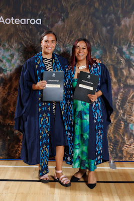 Studio photo from the TWoA Tainui 2023 Graduations (Ceremony 1 - Wednesday Morning), held at Hamilton Boys High School, Hamilton, Waikato, New Zealand on Wednesday, 19 April 2023. Photo: Mike Walen / KeyImagery Photography. Copyright: © Te Wananga o Aotearoa.