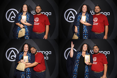 Booth photo from the TWoA Te Tai Tokerau (Kaitaia) 2025 Graduation held at Te Kura Kaupapa Maori o Pukemiro in Kaitaia, Northland, New Zealand on Monday, 14 April, 2025. Photo by InstaBooth / KeyImagery Photography. Copyright: © 2025 Te Wānanga o Aotearoa.