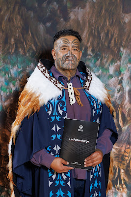 Studio photo from the TWoA Tainui 2023 Graduations (Ceremony 2 - Wednesday Afternoon), held at Hamilton Boys High School, Hamilton, Waikato, New Zealand on Wednesday, 19 April 2023. Photo: Mike Walen / KeyImagery Photography. Copyright: © Te Wananga o Aotearoa.