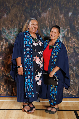 Studio photo from the TWoA Tainui 2023 Graduations (Ceremony 2 - Wednesday Afternoon), held at Hamilton Boys High School, Hamilton, Waikato, New Zealand on Wednesday, 19 April 2023. Photo: Mike Walen / KeyImagery Photography. Copyright: © Te Wananga o Aotearoa.