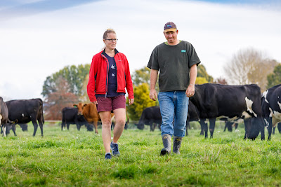 Photo from the on-farm photoshoot for Dairy Farmer Magazine, featuring Tim and Rach Phillips, Dairy Farmers in Otorohanga, Waikato, New Zealand. Taken: Friday, 15 May 2020. Photography: Mike Walen / KeyImagery Photography for Barker Photography. Copyright: © GlobalHQ.