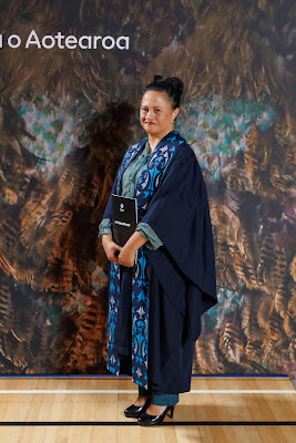 Studio photo from the TWoA Tainui 2023 Graduations (Ceremony 2 - Wednesday Afternoon), held at Hamilton Boys High School, Hamilton, Waikato, New Zealand on Wednesday, 19 April 2023. Photo: Mike Walen / KeyImagery Photography. Copyright: © Te Wananga o Aotearoa.