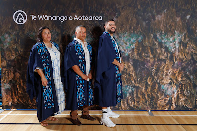 Studio photo from the TWoA Tainui 2023 Graduations (Ceremony 2 - Wednesday Afternoon), held at Hamilton Boys High School, Hamilton, Waikato, New Zealand on Wednesday, 19 April 2023. Photo: Mike Walen / KeyImagery Photography. Copyright: © Te Wananga o Aotearoa.