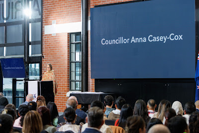 Photo from the HCC NZ Citizenship Ceremony 1 (Morning) held at The Atrium, Wintec/Te Pukenga, Hamilton, Waikato, New Zealand at 10:00am on Monday, 12 August, 2024. Photo: Mike Walen / KeyImagery Photography. Copyright: © Hamilton City Council.