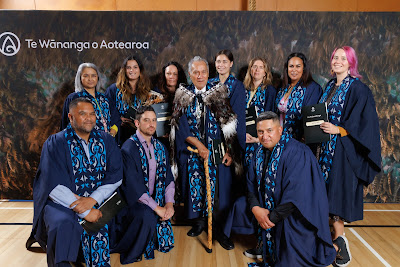 Studio photo from the TWoA Tainui 2023 Graduations (Ceremony 1 - Wednesday Morning), held at Hamilton Boys High School, Hamilton, Waikato, New Zealand on Wednesday, 19 April 2023. Photo: Mike Walen / KeyImagery Photography. Copyright: © Te Wananga o Aotearoa.