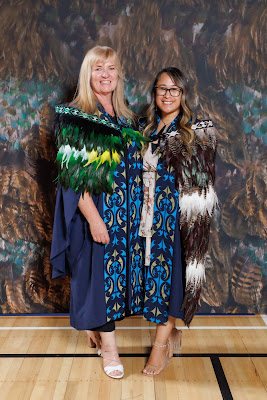 Studio photo from the TWoA Tainui 2023 Graduations (Ceremony 2 - Wednesday Afternoon), held at Hamilton Boys High School, Hamilton, Waikato, New Zealand on Wednesday, 19 April 2023. Photo: Mike Walen / KeyImagery Photography. Copyright: © Te Wananga o Aotearoa.