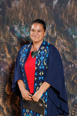 Studio photo from the TWoA Tainui 2023 Graduations (Ceremony 2 - Wednesday Afternoon), held at Hamilton Boys High School, Hamilton, Waikato, New Zealand on Wednesday, 19 April 2023. Photo: Mike Walen / KeyImagery Photography. Copyright: © Te Wananga o Aotearoa.