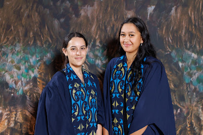 Studio photo from the TWoA Tainui 2023 Graduations (Ceremony 2 - Wednesday Afternoon), held at Hamilton Boys High School, Hamilton, Waikato, New Zealand on Wednesday, 19 April 2023. Photo: Mike Walen / KeyImagery Photography. Copyright: © Te Wananga o Aotearoa.