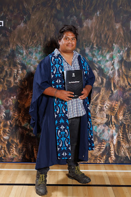 Studio photo from the TWoA Tainui 2023 Graduations (Ceremony 2 - Wednesday Afternoon), held at Hamilton Boys High School, Hamilton, Waikato, New Zealand on Wednesday, 19 April 2023. Photo: Mike Walen / KeyImagery Photography. Copyright: © Te Wananga o Aotearoa.
