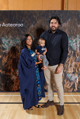 Studio photo from the TWoA Tainui 2023 Graduations (Ceremony 1 - Wednesday Morning), held at Hamilton Boys High School, Hamilton, Waikato, New Zealand on Wednesday, 19 April 2023. Photo: Mike Walen / KeyImagery Photography. Copyright: © Te Wananga o Aotearoa.