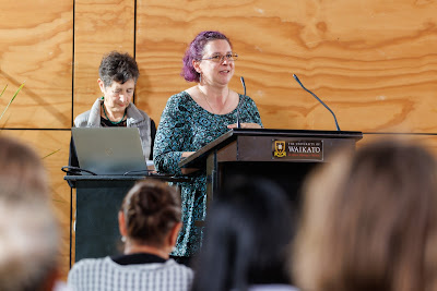Photo from the Waikato Graduate Women Educational Trust (WGWET) Awards 2023 event held at The Gallagher Academy of Performing Arts at the Univsersity of Waikato in Hamilton, Waikato, New Zealand on Thursday, 6 July, 2023. Photo by Mike Walen / KeyImagery Photography. Copyright: © Waikato Graduate Women Educational Trust.