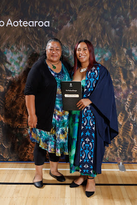 Studio photo from the TWoA Tainui 2023 Graduations (Ceremony 1 - Wednesday Morning), held at Hamilton Boys High School, Hamilton, Waikato, New Zealand on Wednesday, 19 April 2023. Photo: Mike Walen / KeyImagery Photography. Copyright: © Te Wananga o Aotearoa.