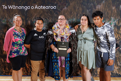 Studio photo from the TWoA Tainui 2023 Graduations (Ceremony 1 - Wednesday Morning), held at Hamilton Boys High School, Hamilton, Waikato, New Zealand on Wednesday, 19 April 2023. Photo: Mike Walen / KeyImagery Photography. Copyright: © Te Wananga o Aotearoa.