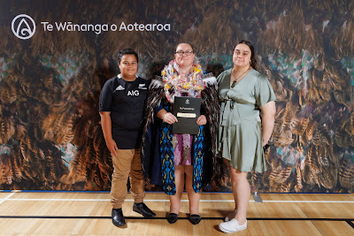 Studio photo from the TWoA Tainui 2023 Graduations (Ceremony 1 - Wednesday Morning), held at Hamilton Boys High School, Hamilton, Waikato, New Zealand on Wednesday, 19 April 2023. Photo: Mike Walen / KeyImagery Photography. Copyright: © Te Wananga o Aotearoa.