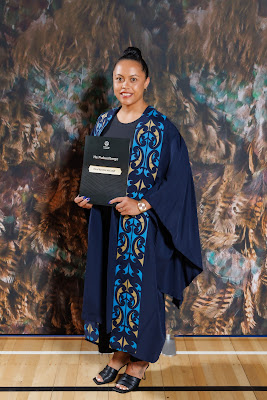 Studio photo from the TWoA Tainui 2023 Graduations (Ceremony 1 - Wednesday Morning), held at Hamilton Boys High School, Hamilton, Waikato, New Zealand on Wednesday, 19 April 2023. Photo: Mike Walen / KeyImagery Photography. Copyright: © Te Wananga o Aotearoa.