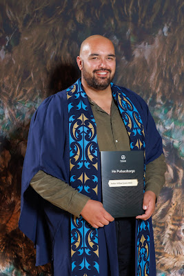 Studio photo from the TWoA Tainui 2023 Graduations (Ceremony 1 - Wednesday Morning), held at Hamilton Boys High School, Hamilton, Waikato, New Zealand on Wednesday, 19 April 2023. Photo: Mike Walen / KeyImagery Photography. Copyright: © Te Wananga o Aotearoa.