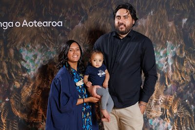 Studio photo from the TWoA Tainui 2023 Graduations (Ceremony 1 - Wednesday Morning), held at Hamilton Boys High School, Hamilton, Waikato, New Zealand on Wednesday, 19 April 2023. Photo: Mike Walen / KeyImagery Photography. Copyright: © Te Wananga o Aotearoa.