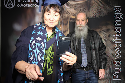Booth photo from the TWoA Tainui 2025 Graduations (Ceremony 3 @ 10am) held at Claudelands Event Centre in Hamilton, Waikato, New Zealand on Wednesday, 30 April, 2025. Photography by InstaBooth / KeyImagery Photography. Copyright: © 2025 Te Wānanga o Aotearoa.