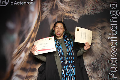 Photo from the TWoA Waiariki 2025 Graduation (Ōpōtiki) held at the De Luxe Theatre in Ōpōtiki, Bay of Plenty, New Zealand on Friday, 23 May, 2025. Photo: InstaBooth by KeyImagery Photography. Copyright: © 2025 Te Wānanga o Aotearoa.