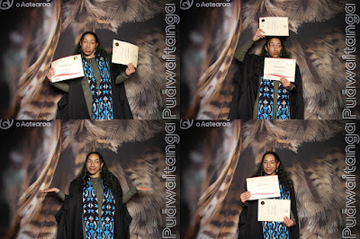 Photo from the TWoA Waiariki 2025 Graduation (Ōpōtiki) held at the De Luxe Theatre in Ōpōtiki, Bay of Plenty, New Zealand on Friday, 23 May, 2025. Photo: InstaBooth by KeyImagery Photography. Copyright: © 2025 Te Wānanga o Aotearoa.