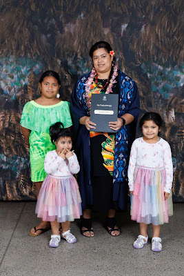 Photo from the TWoA Tāmaki Makaurau 2023 Graduations (Ceremony 2 @ 3pm), held at the Due Drop Events Centre, Manukau, Auckland, New Zealand on Wednesday, 7 June, 2023. Photo: Mike Walen / KeyImagery Photography. Copyright: © Te Wānanga o Aotearoa.