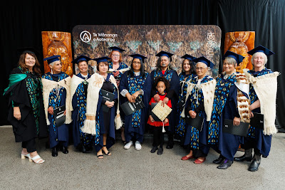 Photo from the TWoA Waiariki 2023 Graduations (Waiwhero), held at Te Puia, Rotorua, Bay of Plenty, New Zealand on Friday, 12 May, 2023. Photo: Mike Walen / KeyImagery Photography. Copyright: © Te Wānanga o Aotearoa.