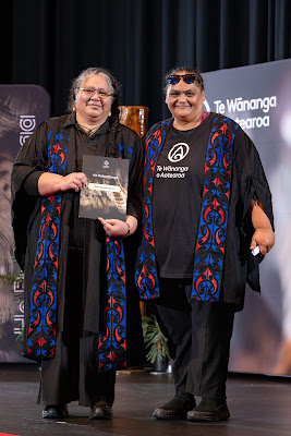 Photo from the TWoA Whirikoka 2024 Graduation (Gisborne), held at the War Memorial Theatre, Gisborne, East Coast, New Zealand on Wednesday, 16 April, 2025. Photo by Alick Saunders for KeyImagery Photography. Copyright: © 2025 Te Wānanga o Aotearoa.
