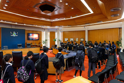 Photo from the Saitama Schools' Visit to Hamilton City Council, Hamilton, New Zealand. Taken: Tuesday, 7 August 2018. Photography: Mike Walen / KeyImagery Photography. Copyright: © Hamilton City Council