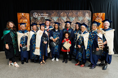 Photo from the TWoA Waiariki 2023 Graduations (Waiwhero), held at Te Puia, Rotorua, Bay of Plenty, New Zealand on Friday, 12 May, 2023. Photo: Mike Walen / KeyImagery Photography. Copyright: © Te Wānanga o Aotearoa.