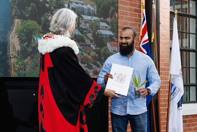 Photo from the HCC NZ Citizenship Ceremony (Afternoon) held in The Atrium, Wintec/Te Pukenga, Hamilton, Waikato, New Zealand at 3:30pm on Monday, 12 February, 2024. Photo: Mike Walen / KeyImagery Photography. Copyright: © Hamilton City Council.
