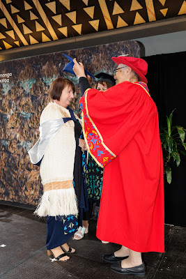 Photo from the TWoA Waiariki 2023 Graduations (Waiwhero), held at Te Puia, Rotorua, Bay of Plenty, New Zealand on Friday, 12 May, 2023. Photo: Mike Walen / KeyImagery Photography. Copyright: © Te Wānanga o Aotearoa.