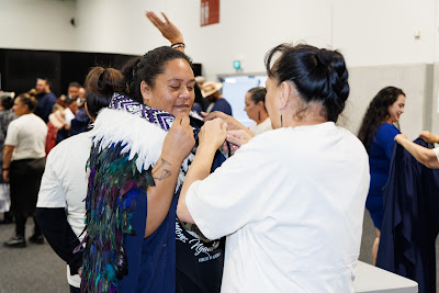 Photo from the TWoA Tainui 2025 Graduations (Ceremony 1 @ 10am) held at Claudelands Event Centre in Hamilton, Waikato, New Zealand on Tuesday, 29 April, 2025. Photography by Mike Walen / KeyImagery Photography. Copyright: © 2025 Te Wānanga o Aotearoa.