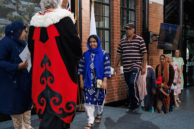 Photo from the HCC NZ Citizenship Ceremony (Afternoon) held in The Atrium, Wintec/Te Pukenga, Hamilton, Waikato, New Zealand at 3:30pm on Monday, 12 February, 2024. Photo: Mike Walen / KeyImagery Photography. Copyright: © Hamilton City Council.