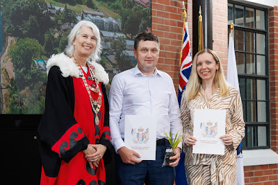 Photo from the HCC NZ Citizenship Ceremony (Afternoon) held in The Atrium, Wintec/Te Pukenga, Hamilton, Waikato, New Zealand at 3:30pm on Monday, 12 February, 2024. Photo: Mike Walen / KeyImagery Photography. Copyright: © Hamilton City Council.