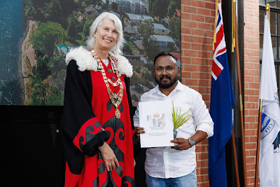 Photo from the HCC NZ Citizenship Ceremony (Afternoon) held in The Atrium, Wintec/Te Pukenga, Hamilton, Waikato, New Zealand at 3:30pm on Monday, 12 February, 2024. Photo: Mike Walen / KeyImagery Photography. Copyright: © Hamilton City Council.
