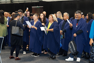 Photo from the TWoA Tainui 2025 Graduations (Ceremony 1 @ 10am) held at Claudelands Event Centre in Hamilton, Waikato, New Zealand on Tuesday, 29 April, 2025. Photography by Mike Walen / KeyImagery Photography. Copyright: © 2025 Te Wānanga o Aotearoa.