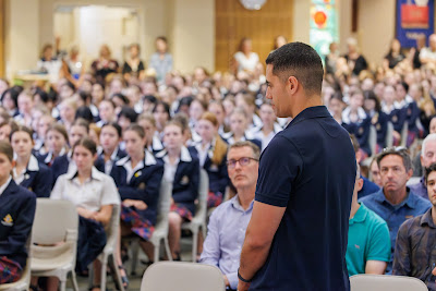 Photo from the New Staff & Student Pōwhiri event held in the All Saints Chapel at Waikato Diocesan in Hamilton, Waikato, New Zealand on Wednesday, 7 Feb,ruary 2024. Photo by Mike Walen / KeyImagery Photography. Copyright: © Waikato Diocesan School for Girls.