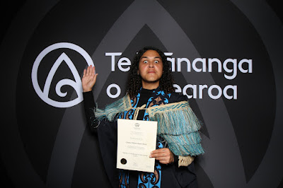 Booth photo from the TWoA Te Tai Tokerau (Kaitaia) 2025 Graduation held at Te Kura Kaupapa Maori o Pukemiro in Kaitaia, Northland, New Zealand on Monday, 14 April, 2025. Photo by InstaBooth / KeyImagery Photography. Copyright: © 2025 Te Wānanga o Aotearoa.