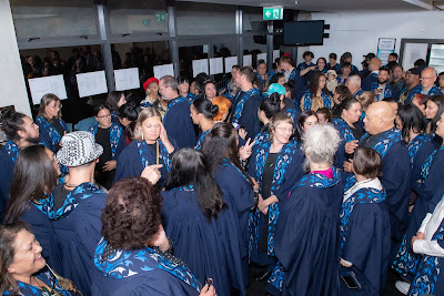 Photo from the TWoA Te Tai Tokerau 2024 Graduation (Whangarei), held at Semenoff Stadium in Whangarei, Northland, New Zealand on Thursday, 9 May, 2024. Photo by Alick Saunders for KeyImagery Photography. Copyright: © Te Wānanga o Aotearoa.