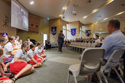 Photo from the New Staff & Student Pōwhiri event held in the All Saints Chapel at Waikato Diocesan in Hamilton, Waikato, New Zealand on Wednesday, 7 Feb,ruary 2024. Photo by Mike Walen / KeyImagery Photography. Copyright: © Waikato Diocesan School for Girls.