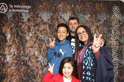 Booth photo from the TWoA Waiariki 2023 Graduations (Whakatāne), held at the Baptist Church, Whakatāne, Bay of Plenty, New Zealand on Wednesday, 17 May, 2023. Photo: Mike Walen / KeyImagery Photography. Copyright: © Te Wānanga o Aotearoa.