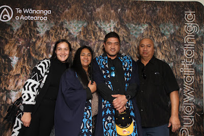 Booth photo from the TWoA Waiariki 2023 Graduations (Whakatāne), held at the Baptist Church, Whakatāne, Bay of Plenty, New Zealand on Wednesday, 17 May, 2023. Photo: Mike Walen / KeyImagery Photography. Copyright: © Te Wānanga o Aotearoa.