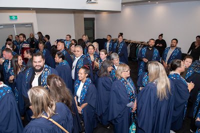 Photo from the TWoA Te Tai Tokerau 2024 Graduation (Whangarei), held at Semenoff Stadium in Whangarei, Northland, New Zealand on Thursday, 9 May, 2024. Photo by Alick Saunders for KeyImagery Photography. Copyright: © Te Wānanga o Aotearoa.